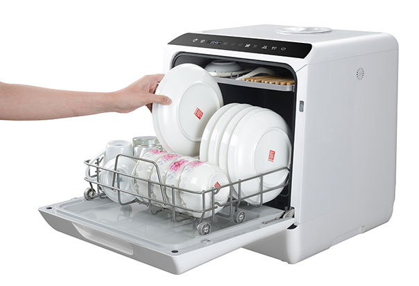 White Table Top Dishwasher